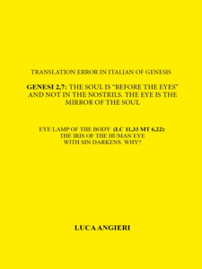 Translation Error in Italian of Genesis 27: The soul is Before the eyes et not - cover