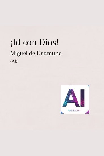 ¡Id con Dios! - cover