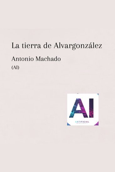 La tierra de Alvargonzález - cover