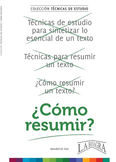 Cómo resumir - cover
