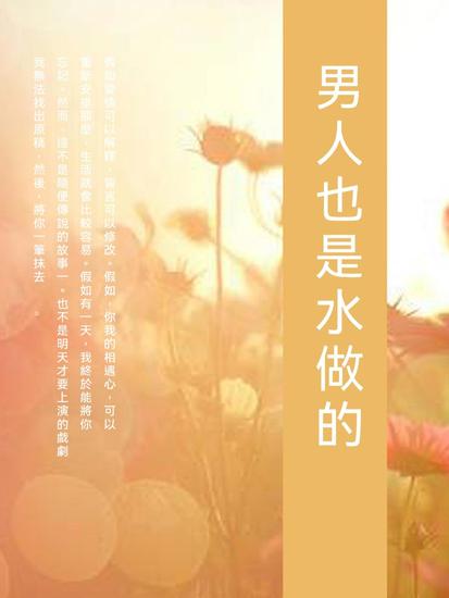男人也是水做的 - 繁體中文版 - cover