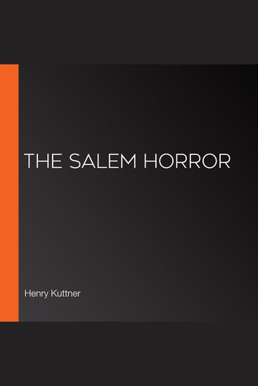 The Salem Horror - cover