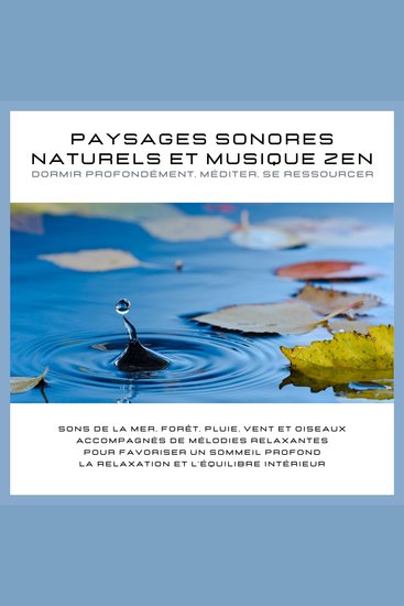 Paysages sonores naturels et musique zen – Dormir profondément méditer se ressourcer - Sons de la mer forêt pluie vent et oiseaux accompagnés de mélodies relaxantes pour favoriser un sommeil profond la relaxation et l'équilibre intérieur - cover