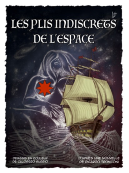 Les plis indiscrets de l'espace - bande dessinée en couleur et nouvelle - cover