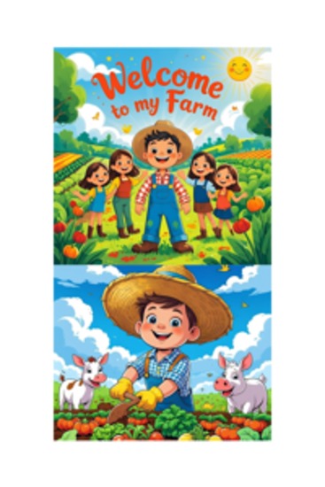 My Farm - A Fun and Educative Bilingual Book for Kids - Discover the farm animals with colorful rhymes in English and Italian - cover