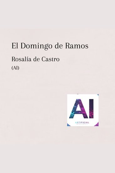 El Domingo de Ramos - cover