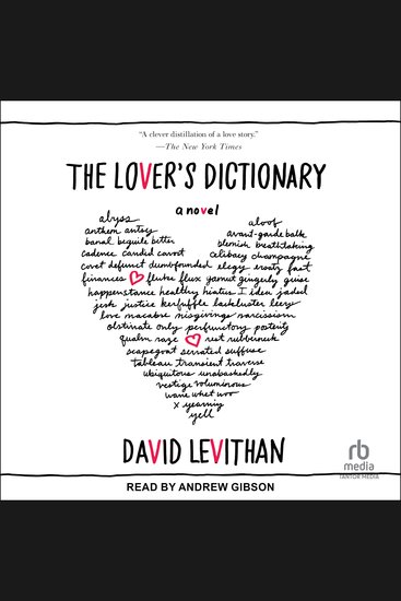 The Lover's Dictionary - A Novel - cover