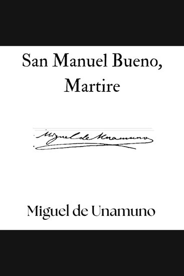 San Manuel Bueno Martire - cover