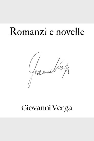 Romanzi e novelle - cover