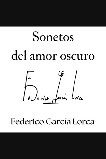 Sonetos del amor oscuro - cover