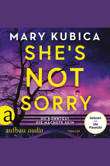 She's Not Sorry - Du könntest die Nächste sein (Ungekürzt) - cover