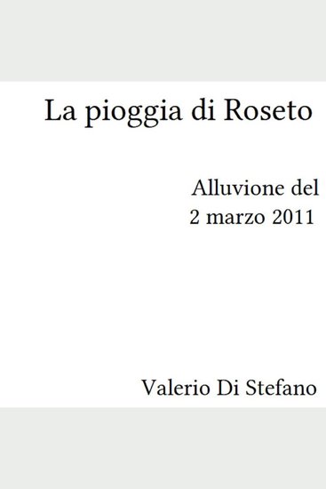 La pioggia di Roseto - cover