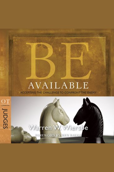 Be Available (Judges) - Accepting the Challenge to Confront the Enemy - cover