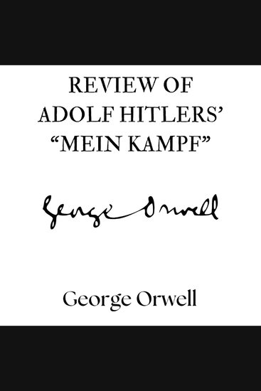 Review of Adolf Hitler's "Mein Kampf" - cover