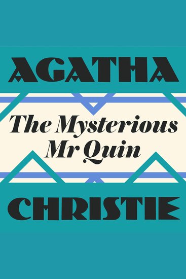 The Mysterious Mr Quin - cover