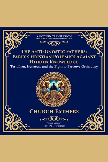 Anti-Gnostic Fathers The: Early Christian Polemics Against ‘Hidden Knowledge’ - Tertullian Irenaeus and the Fight to Preserve Orthodoxy - cover