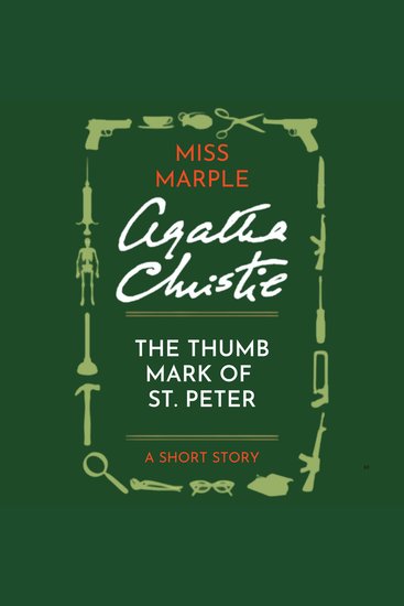 The Thumb Mark of St Peter - A Miss Marple Short Story - cover