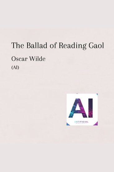 The Ballad of Reading Gaol - cover