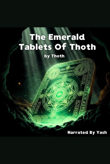 The Emerald Tablets of Thoth - The Original Book of Thoth - cover