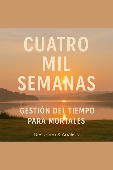 Cuatro mil semanas: Gestión del tiempo para mortales - Resumen y Análisis - cover