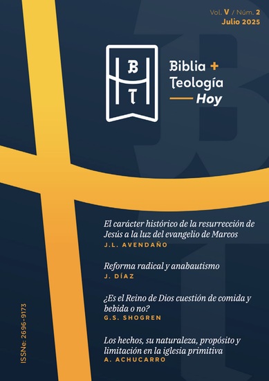 Biblia y Teología Hoy (Julio-2025) - cover