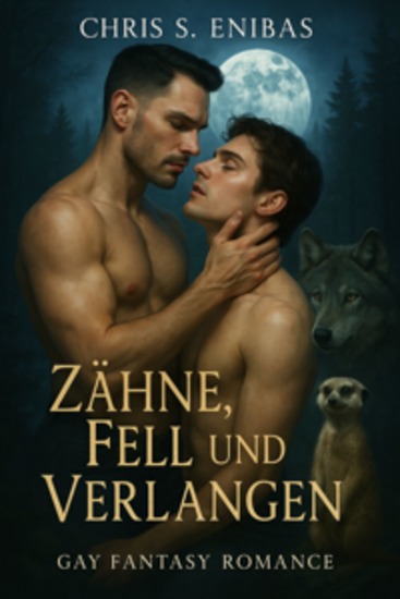 Zähne Fell und Verlangen - Gay-Fantasy-Romance - cover