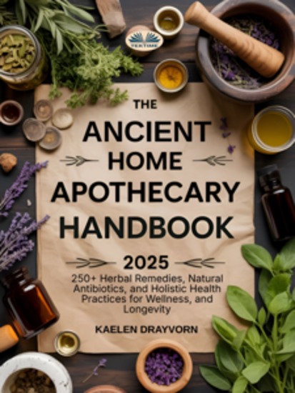 The Ancient Home Apothecary Handbook - 250+ Herbal Remedies Natural Antibiotics And Holistic Health Practices For Wellness And Longevity - cover