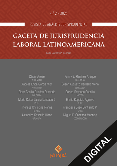 Gaceta de jurisprudencia laboral latinoamericana Nro 2 - cover