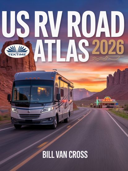 US RV Road Atlas 2026 - Easy-To-Read Large-Scale Maps For All 50 States - Scenic Drives National Parks RV & Truck Routes - cover