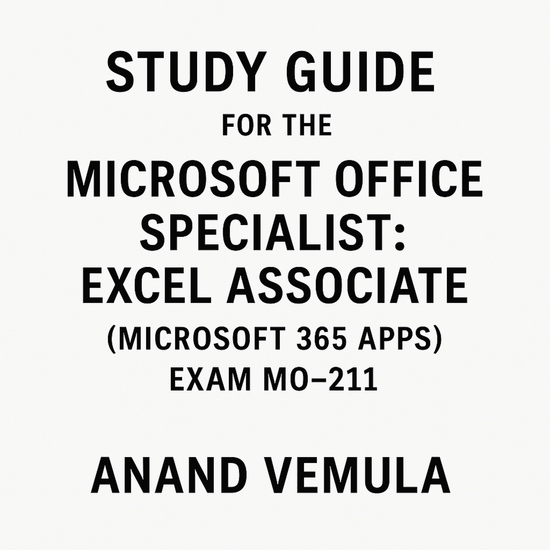 Study Guide for the Microsoft Office Specialist - Excel Associate (Microsoft 365 Apps) – Exam MO-211 - cover