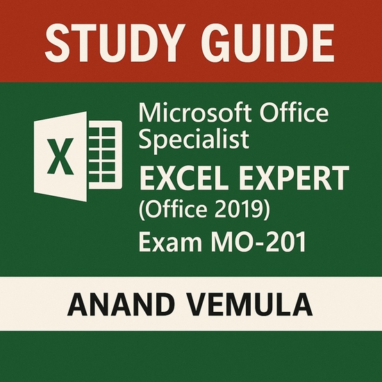 Study Guide -Microsoft Office Specialist Excel Expert (Office 2019) - Exam MO-201 - cover