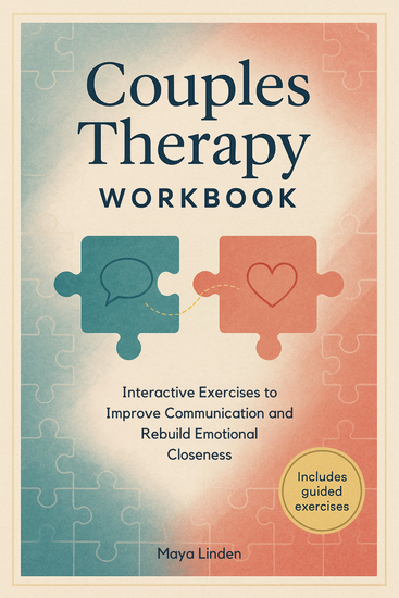 Couples Therapy Workbook - Interactive Exercises to Improve Communication and Rebuild Emotional Closeness - cover