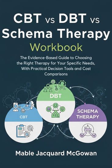 CBT vs DBT vs Schema Therapy Workbook - The Evidence-Based Guide to Choosing the Right Therapy for Your Specific Needs With Practical Decision Tools and Cost Comparisons - cover