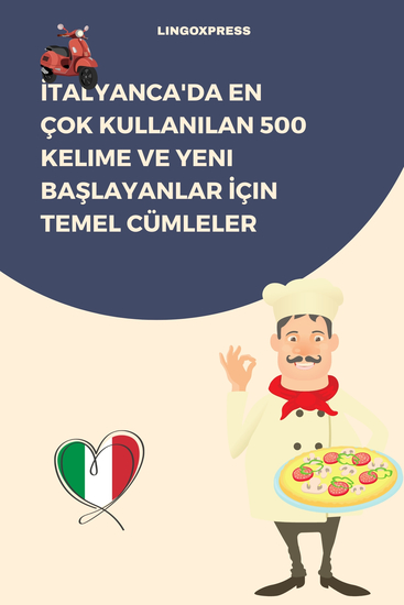 İtalyanca'da En Çok Kullanılan 500 Kelime ve Yeni Başlayanlar İçin Temel Cümleler - cover