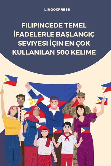 Filipincede Temel İfadelerle Başlangıç Seviyesi İçin En Çok Kullanılan 500 Kelime - cover