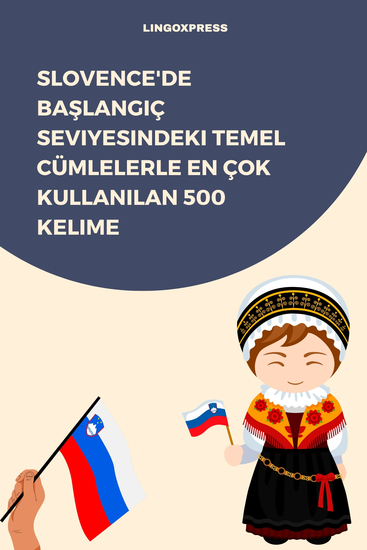 Slovence'de Başlangıç Seviyesindeki Temel Cümlelerle En Çok Kullanılan 500 Kelime - cover
