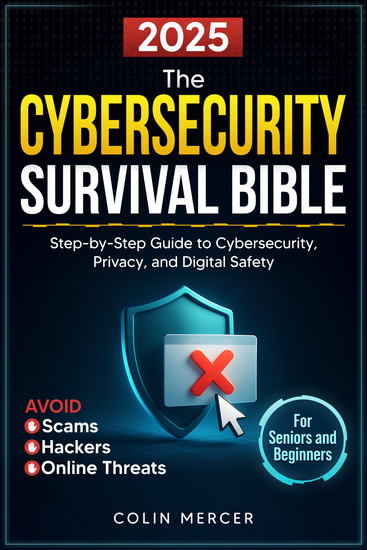 The Cybersecurity Survival Bible - Avoid Scams Hackers and Online Threats with a Step-by-Step Guide to Cybersecurity Privacy and Digital Safety for Seniors and Beginners - cover