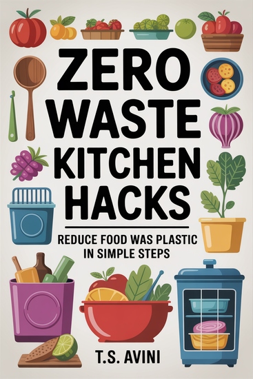 Zero Waste Kitchen Hacks - Reduce Food Waste and Plastic in Simple Steps - cover