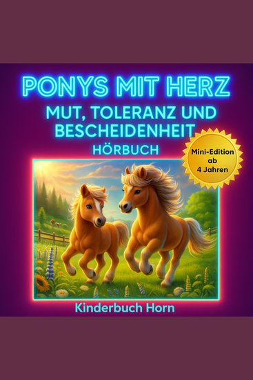 Ponys mit Herz: Geschichten über Mut Toleranz und Bescheidenheit - Mini Edition - 9 kurze Ponygeschichten mit Herz und einer starken Botschaft - cover