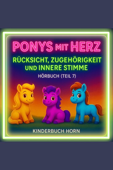 Ponys mit Herz – Rücksicht Zugehörigkeit und innere Stimme (Hörbuch Teil 7) - 6 neue Ponygeschichten voller Werte und Herz – Hörspaß ab 4 Jahren - cover