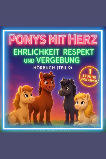 Ponys mit Herz – Geschichten über Ehrlichkeit Respekt und Vergebung (Hörbuch Teil 9) - Sechs Ponygeschichten über Werte und Freundschaft – ab 4 Jahren - cover