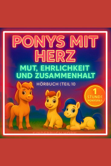 Ponys mit Herz – Mut Ehrlichkeit und Zusammenhalt (Hörbuch Teil 10) - 6 herzerwärmende Ponygeschichten für Kinder ab 4 Jahren - cover