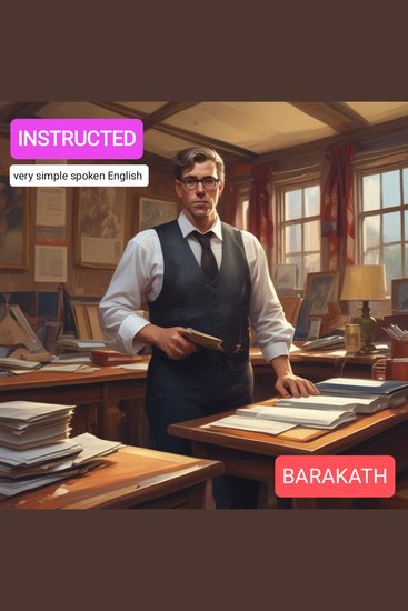 INSTRUCTED - very simple spoken English - cover