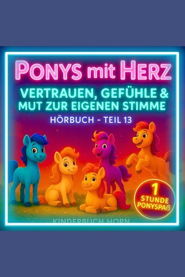 Ponys mit Herz – Vertrauen Gefühle & Mut zur eigenen Stimme (Hörbuch Teil 13) - 6 Ponygeschichten über Freundschaft Selbstvertrauen & Gefühle – ab 4 Jahren - cover