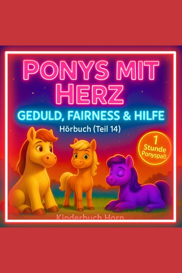 Ponys mit Herz – Geduld Fairness & Hilfe (Hörbuch Teil 14) - Sechs herzerwärmende Ponygeschichten für Kinder ab 4 Jahren - cover