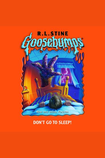 Don't Go to Sleep (Goosebumps #54) - cover