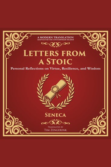 Letters from a Stoic - Timeless Wisdom for Strength Peace and Resilience - A Modern Translation - Adapted for the Contemporary Reader - cover