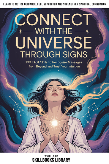 Connect With The Universe Through Signs - 100 Fast Skills To Recognize Messages From Beyond And Trust Your Intuition - cover