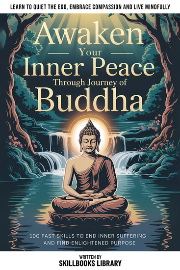 Awaken Your Inner Peace Through The Journey Of Buddha - 100 Fast Skills To End Inner Suffering And Find Enlightened Purpose - cover