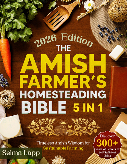 The Amish Farmer’s Homesteading Bible - [5 in 1] Discover 300+ Years Old Secrets of Self-Sufficient Living with Sustainable Farming Organic Gardening Food Preservation and Timeless Amish Wisdom - cover